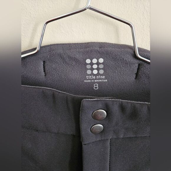 Title Nine Vahalla Softshell Fleece Lined Snow Ski Pants in Black sz 8 PROTOTYPE - Picture 4 of 16